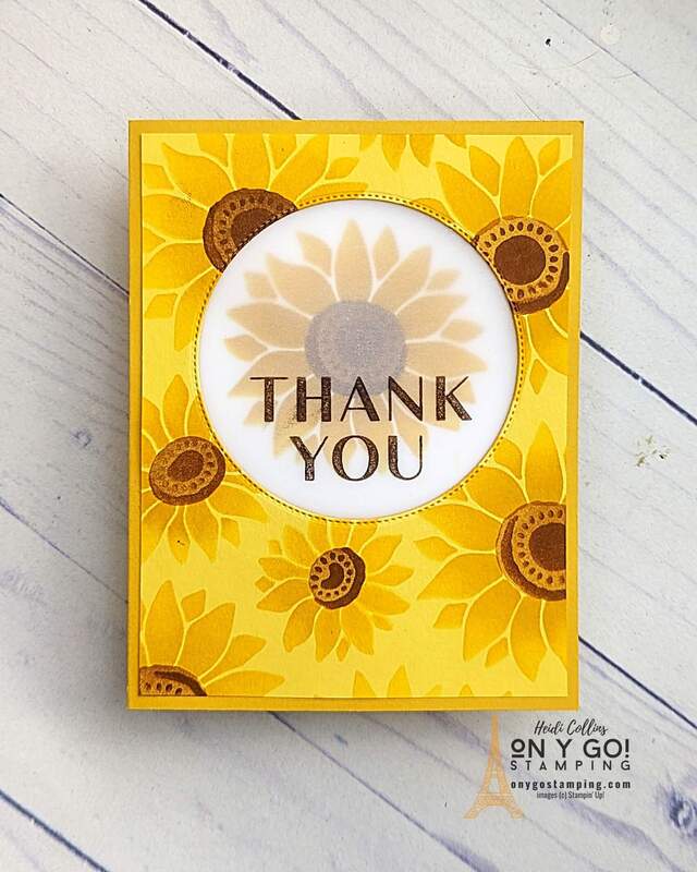Flourish your creativity with the Stampin' Up! and Abundant Beauty Decorative Masks. Discover how to craft stunning handmade thank you cards, featuring a radiant sunflower motif, without the need for rubber stamps. These window cards are a heartfelt and personal way to express your gratitude. Want to create your own? See the video tutorial for detailed instructions!