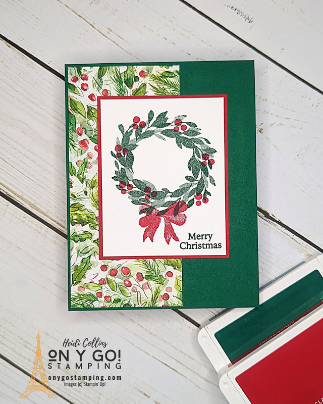 Get ready to impress your loved ones with your creative skills this holiday season! In this fun and engaging video tutorial, we'll be using the beautiful Cottage Wreaths stamp set from Stampin' Up! and the Joy of Christmas Designer Series Paper from Stampin' Up! to craft a super simple handmade Christmas card with just stamps, ink, and paper. Don't miss out on these festive craft ideas – watch the video tutorial now!