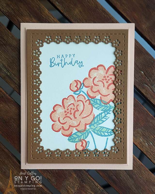 Looking to wow your loved ones on their special day? □ Follow this easy and fun guide to make a stunning floral birthday card using the Darling Details stamp set from Stampin' Up! □□ Get ready to unleash your inner artist! □