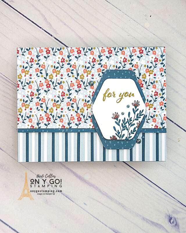 Unleash your creativity with this easy handmade 'For You' card. Using the Heartfelt Hexagon Stamp Set and Punch by Stampin' Up!, spruce it up with beautiful floral designs. Perfect for any occasion. Intrigued? See the video tutorial to learn how you can bring this project to life! Craft your card today!