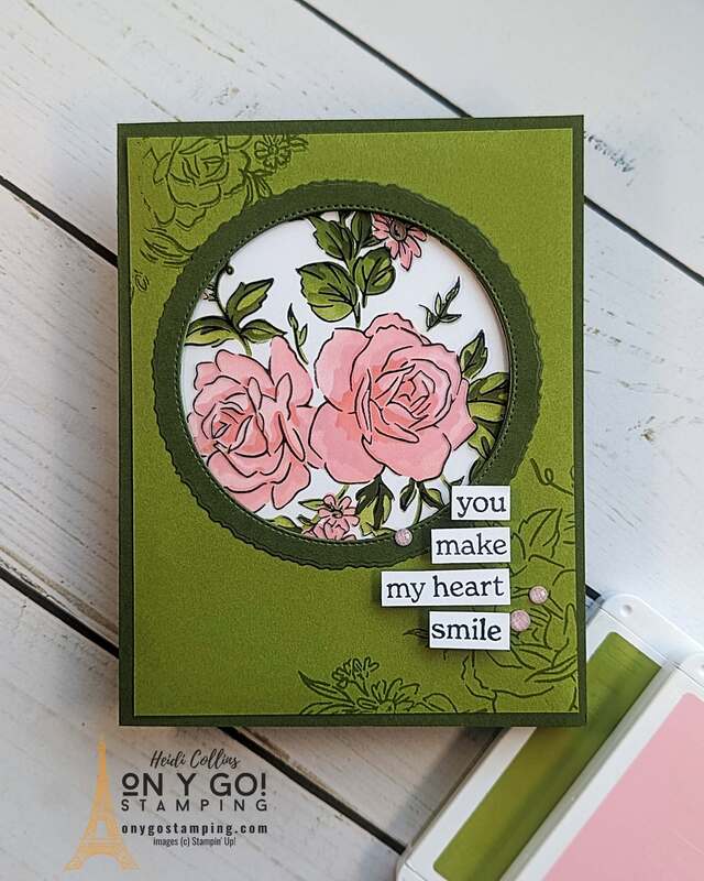 Check out this beautiful floral card with a fun fold! You'll love this magic window card made with the Layers of Beauty stamp set from Stampin' Up!®️ 