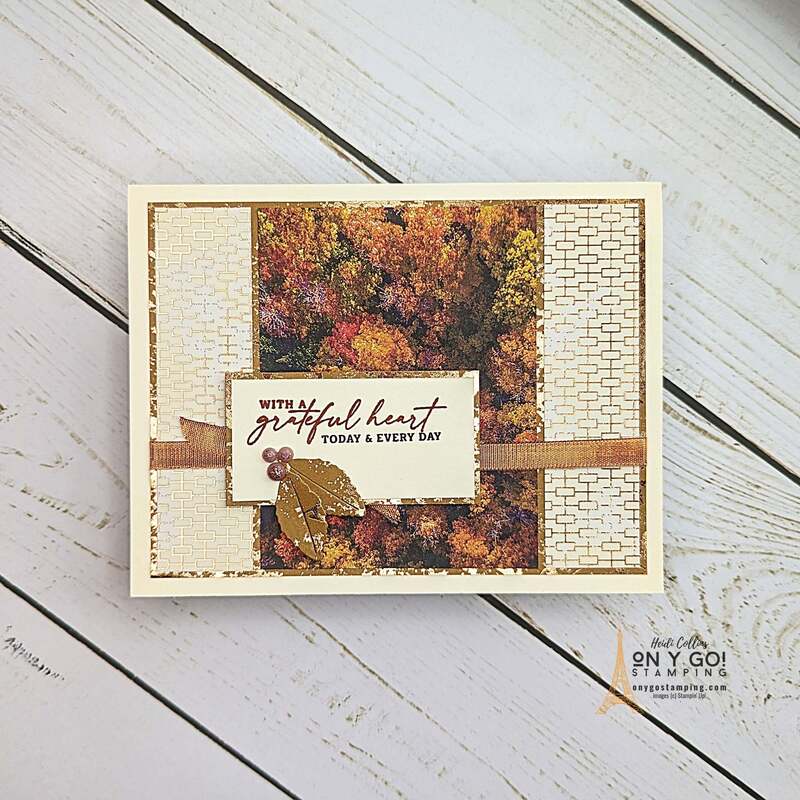 Embrace the hues of Fall and express your creativity using a simple card sketch with Stampin' Up! Infuse life into your handmade card with the Autumn Leaves stamp set and All About Autumn patterned paper. Create an easy but unique keepsake this season that is sure to leave an impression. Ready to unveil your artistic prowess? See the card sketch now!