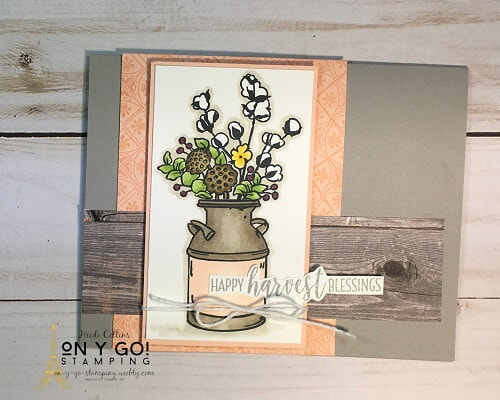 Card making idea with the retiring Country Home stamp set from Stampin' Up! This beautiful stamp set will be discontinued May 3.