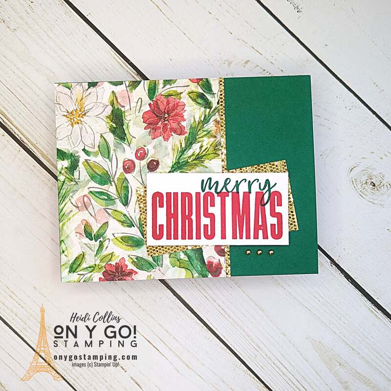 Looking for a special way to spread holiday cheer? Create your own unique Christmas card! In this tutorial, we'll guide you through designing a festive card with Stampin' Up!'s Joy of Christmas DSP and the More Wishes stamp set. With a few patterned papers and rubber stamps, you'll be crafting a one-of-a-kind greeting that will bring joy to friends, family, and anyone who receives it. Let's dive in and make a handmade Christmas card that truly captures the magic of the season.