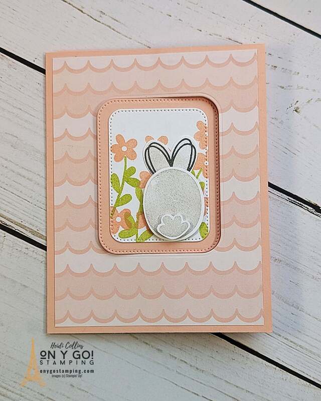 Pop out swing card for Easter! This fun fold card design uses the Bee My Valentine stamp set with the Lighter Than Air patterned paper from Stampin' Up!®️ 