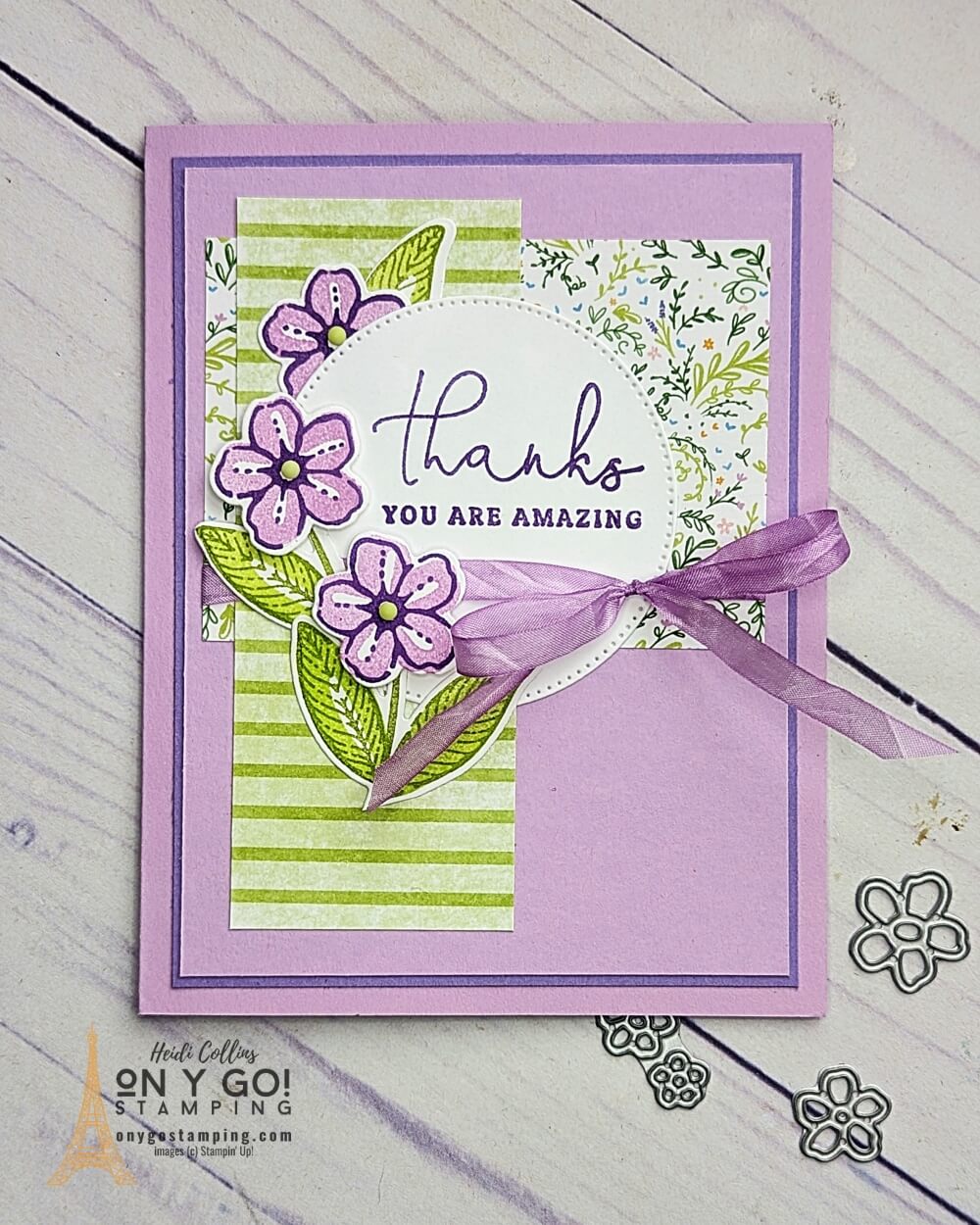 Let's get creative and start crafting! If you're looking to add a bit of extra flare to your thank you cards, then why not try creating one with a handmade card and the Sentimental Park stamp set and the Tea Boutique DSP - a beautiful floral patterned paper? Create a one-of-a-kind floral thank you card with Stampin' Up! and show your appreciation with a heartfelt design!