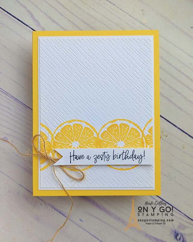 Unleash your creativity and learn to design beautiful, easy birthday cards using a simple card sketch with this helpful video tutorial. Dive into the world of Stampin' Up! and their charming Sweet Citrus stamp set to create a work of art all your own. Don't miss out on this exciting and rewarding crafting experience - see the video tutorial now!