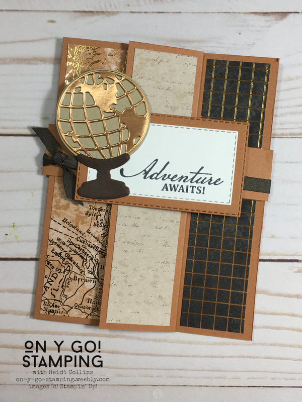Fun fold card idea with the retiring World of Good stamp set. Stampin' Up! will discontinue this set at the end of April.