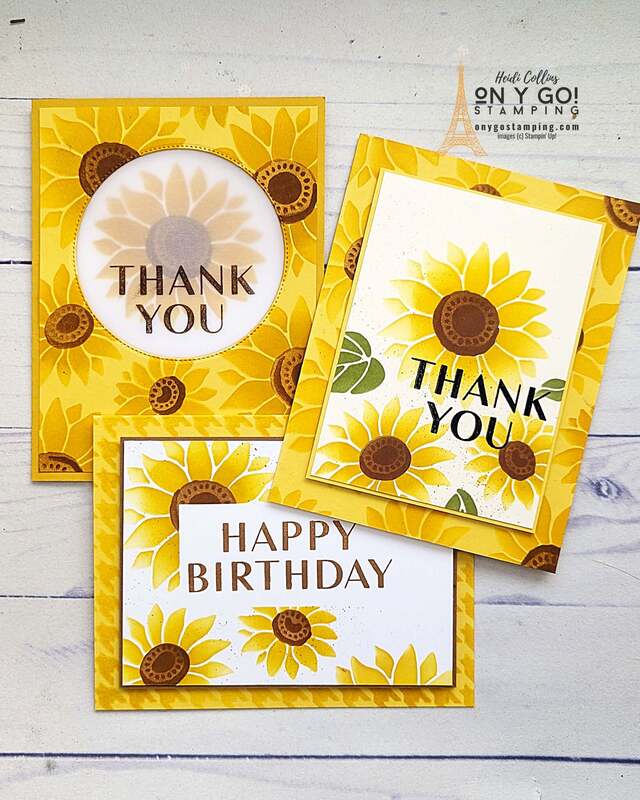 Explore the world of handmade creations without traditional rubber stamps. Dive into the beauty of ink blending techniques and expect to be amazed by the magic of Stampin' Up!'s Abundant Beauty Decorative Masks. Watch as ordinary cardstock transforms into stunning sunflower cards. Curiosity piqued? See the video tutorial and make your own bloom!