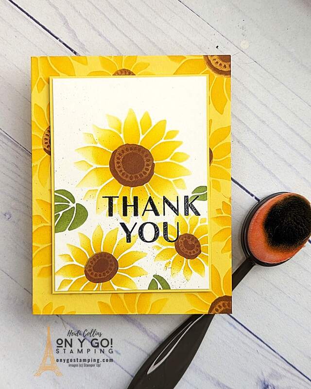 Dive into the world of DIY by creating elegant sunflower thank-you cards! No rubber stamps needed - we’re using Stampin' Up! and beautifully intricate Abundant Beauty Decorative Masks Stencils for a unique touch. Handy, inexpensive, and perfect for adding that personal flair to your heartfelt notes. Craft your own masterpiece now. See the video tutorial to get started!