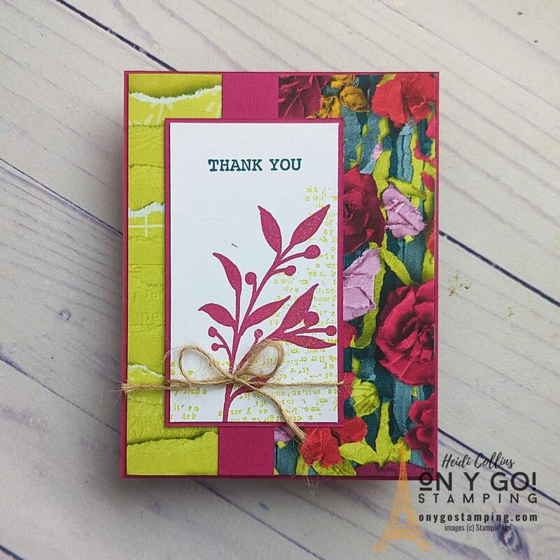 Discover the fun in expressing gratitude as we delve into a DIY project that anyone can enjoy – Creating an easy fun fold thank you card. Using the beautifully crafty offerings from Stampin’ Up!, including the Masterfully Made patterned paper and the Gorgeously Made stamp set, we'll create a unique piece of art. By the end of this, you'll master the enchanting accordion fold and have a beautiful, tactile way to say thanks.