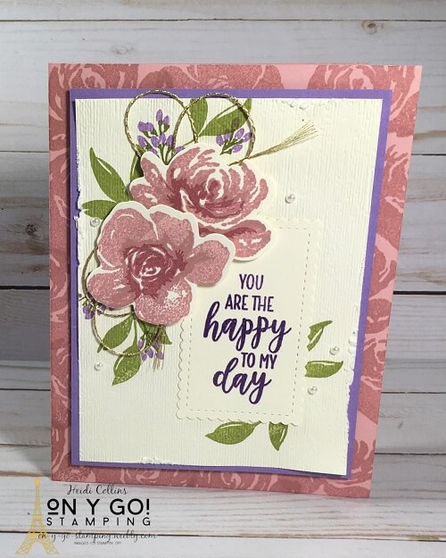 A Wow! card with the All Things Fabulous stamp set from Stampin' Up! Use the Stamparatus to heat emboss with dye inks and get two step stamps perfectly aligned.