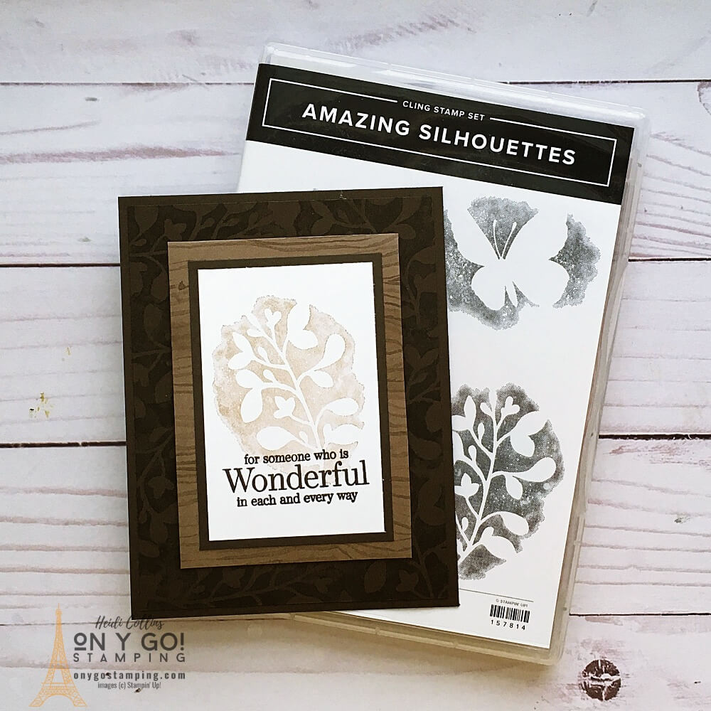 Use the new Amazing Silhouettes stamp set to create this fun fold card that is also a gift card holder. See more sample card ideas!
