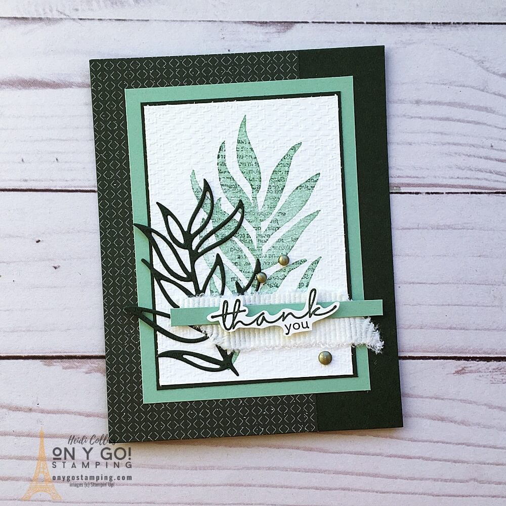 Use the kissing card making and rubber stamping technique with the Artfully Layered stamp set to create a beautifully textured card. Plus, get a free project sheet and how to video.