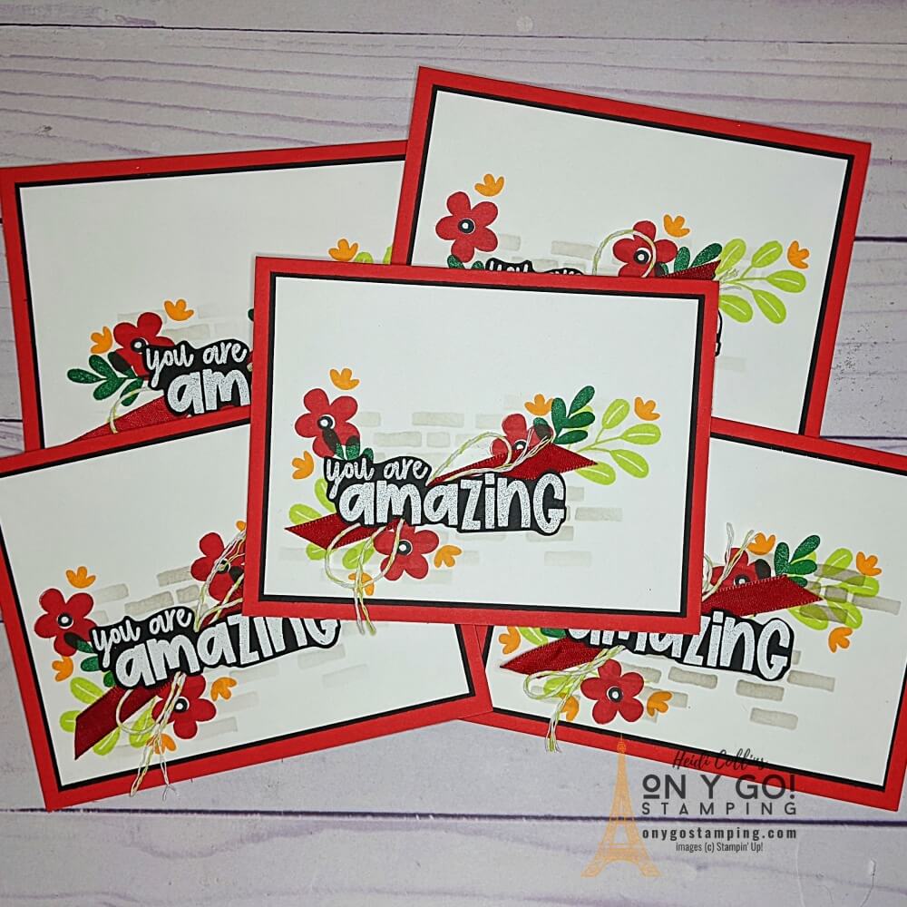 I love sending my customers handmade thank you cards like these! See lots more thank you card ideas. 