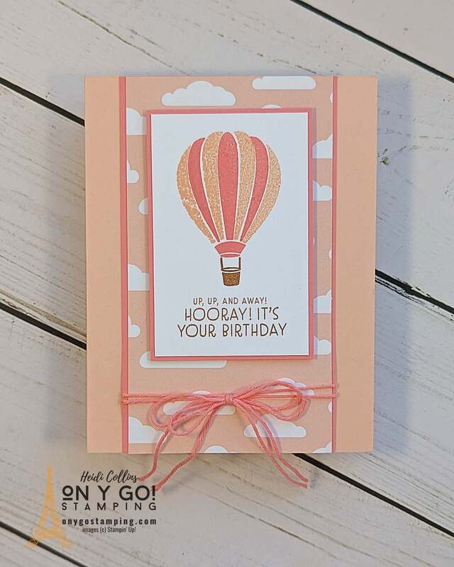 Use the Hot Air Balloon stamp set to create a fun handmade birthday card. 