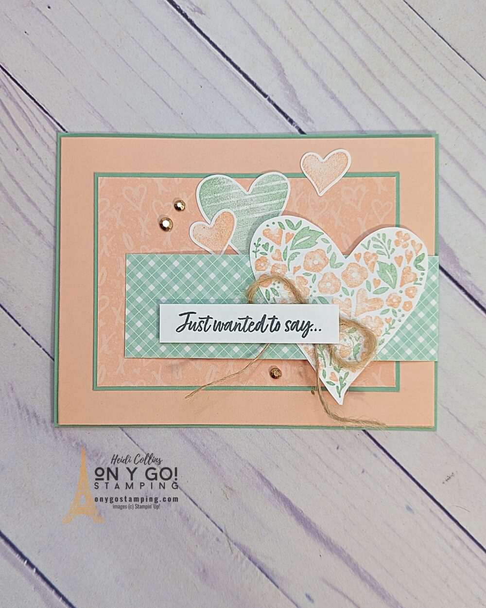 This Valentine's Day, make a special impression that goes beyond the usual card with the beautiful Country Bouquet stamp set from Stampin' Up!. With the Country Gingham and Country Floral Lane patterned paper, you can make a stunning fun fold card that will surely make your recipient feel extra special and loved.