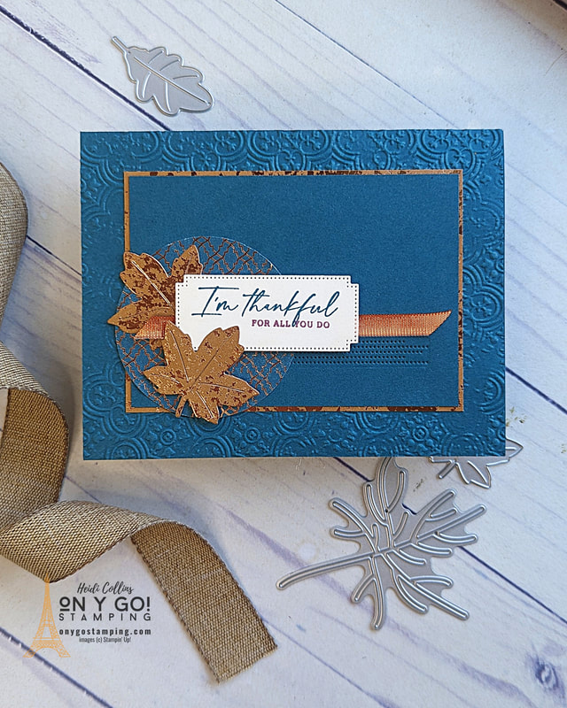 Get crafty this fall! □□ Try making a personalized Thank You card using the Autumn Leaves stamp set and All About Autumn patterned paper from Stampin' Up! Perfect for those who love a homemade touch. ✂️□ Ready to learn? Watch the video tutorial today! □□