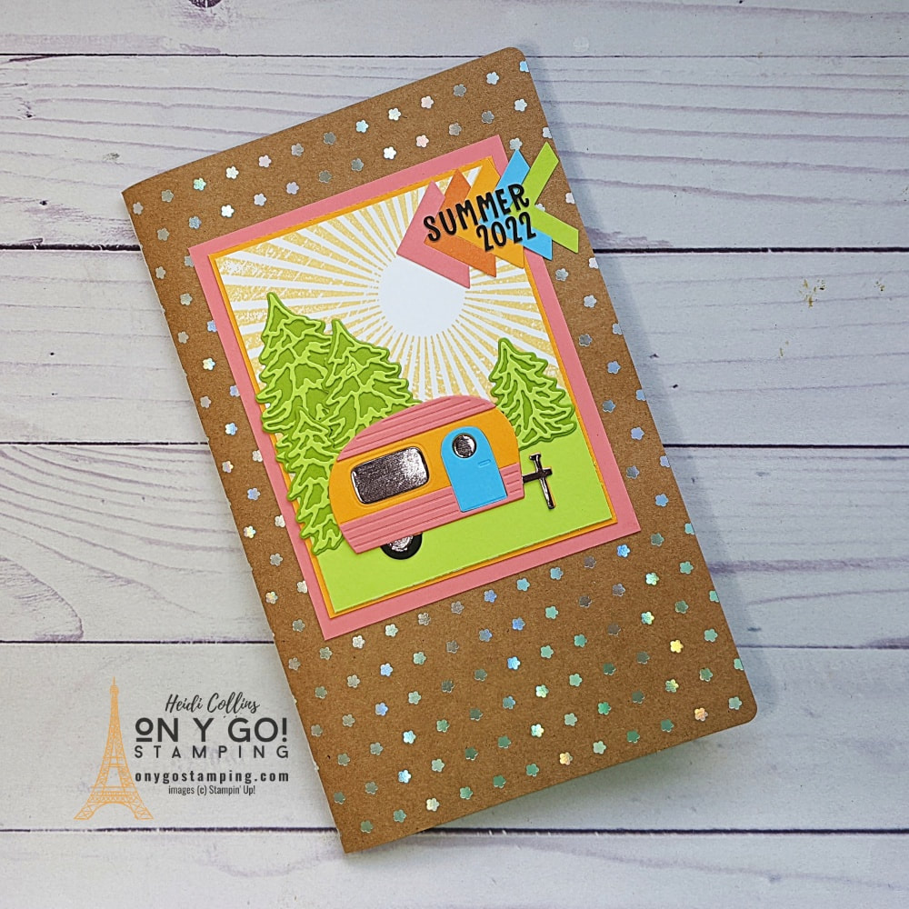 Smash book scrapbook using the Love this Memory kit and Tree Lot dies from Stampin' Up!®