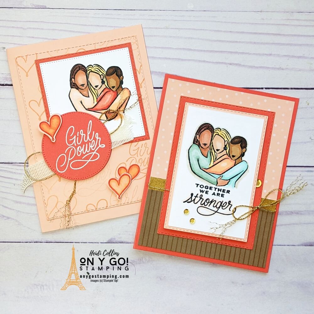 Create beautiful encouragement cards with the Stronger Together stamp set from Stampin' Up!