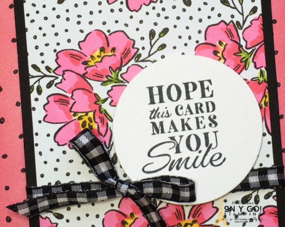 The In Your Words stamp set has the perfect sentiment for so many occasions! And it pairs well with any patterned paper, like the Beautifully Penned Designer Series Paper available during Sale-A-Bration 2021.