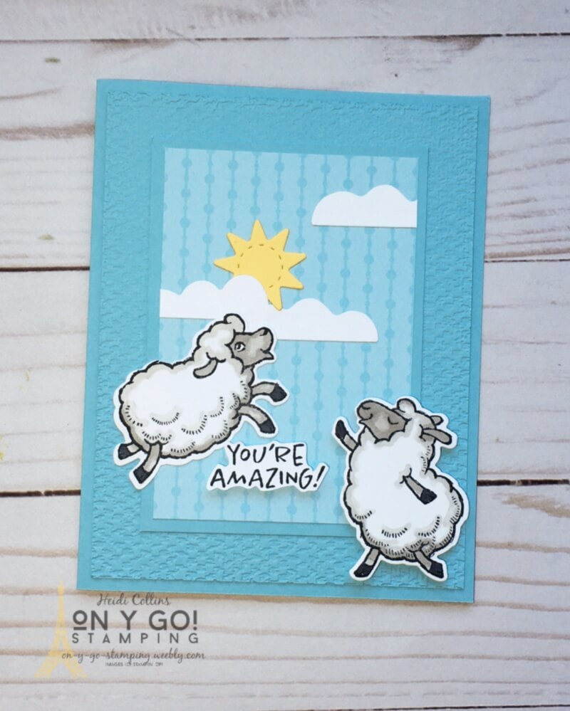 Get the Counting Sheep stamp set and Sheep dies FREE during Sale-A-Bration 2021. These cute little sheep think that this deal is amazing!