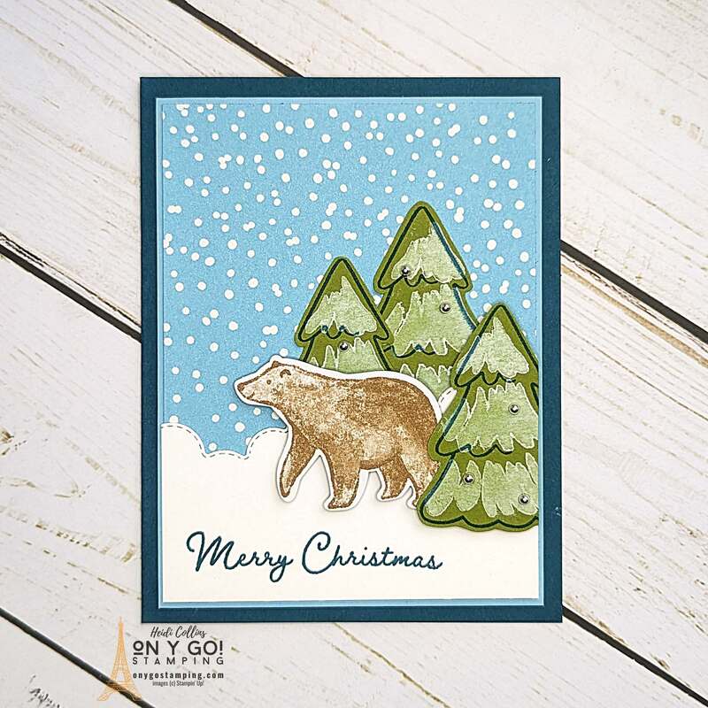 Discover the joy of creating easy, handmade Christmas cards using the adorable Beary Cute stamp set and unique Stampin' Up! A Walk in the Woods patterned paper. Immerse yourself in the spirit of the holiday and bring smiles to your loved ones. Click to see the video tutorial and start your crafting journey today!