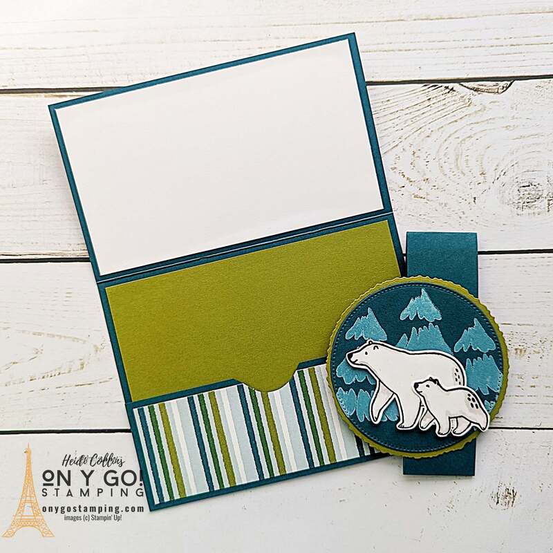 Explore the joy of handmade season's greetings with our easy-to-follow guide. Using the charming Beary Cute Stamp set from Stampin' Up! and the cozy A Walk in the Woods patterned paper, create delightful fun fold gift card holders. This isn't just a craft, it's an experience full of charm and cheer. Ready to add a personal touch to your Christmas? See the video tutorial now!