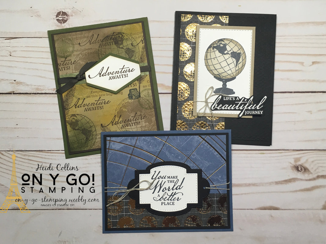 Masculine card ideas with the retiring World of Good stamp set from Stampin' Up! Get this gorgeous set before it retires on May 3.