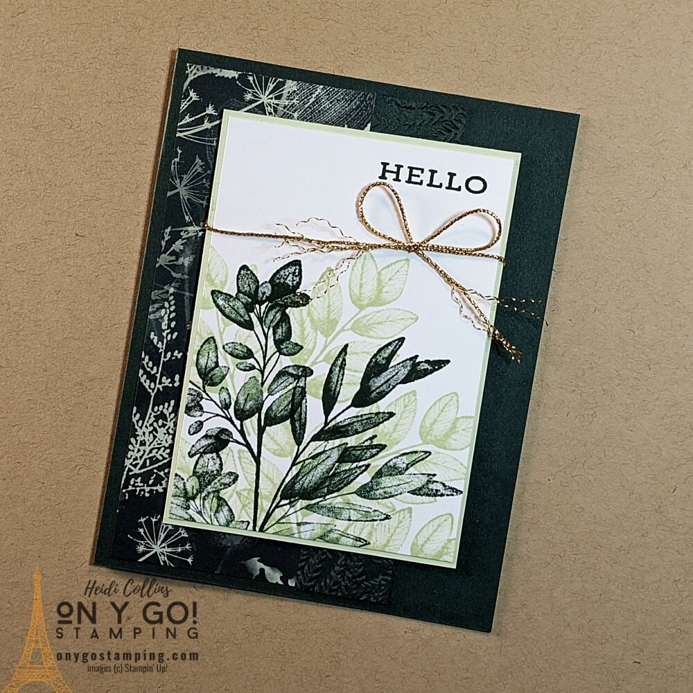 Use a simple card sketch to create this beautiful card with the Forever Fern stamp set from Stampin' Up!® Plus, I have a free quick-reference guide for you for this card sketch.