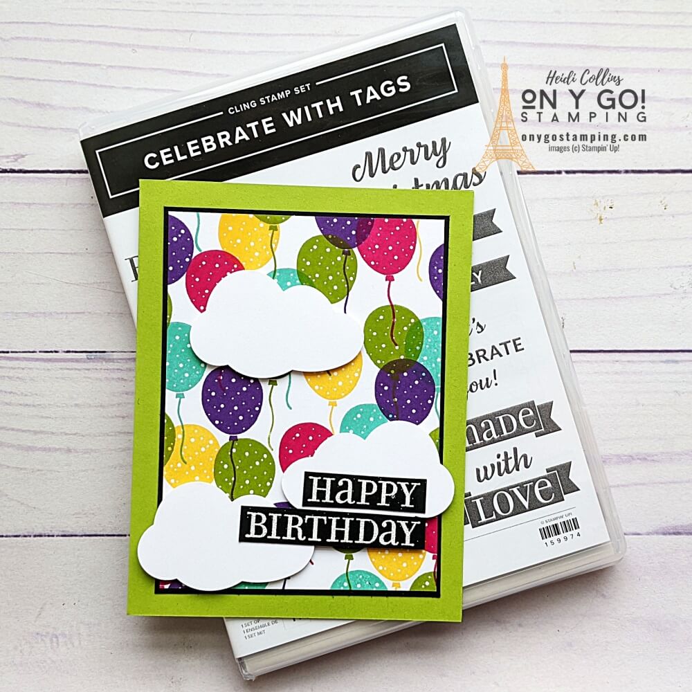 Create an easy handmade birthday card with the Celebrate with Tags stamp set from Stampin' Up!®