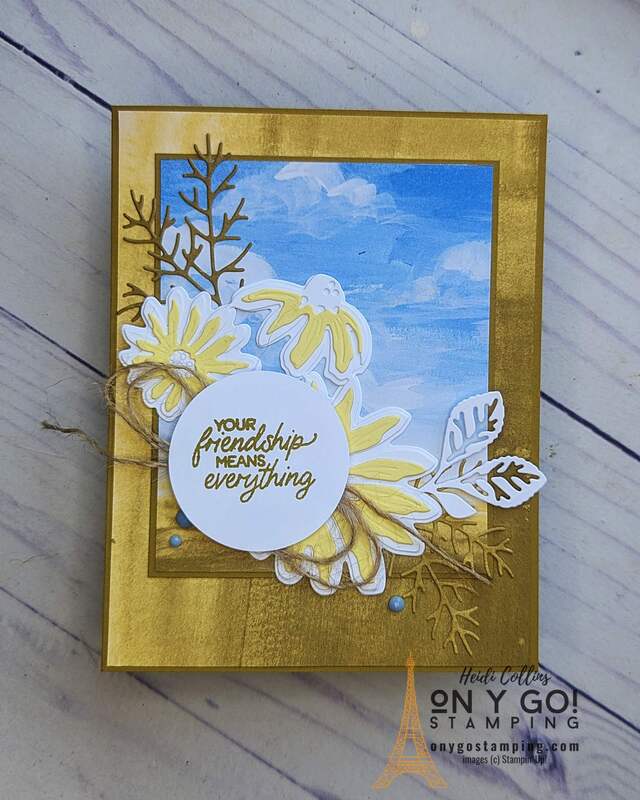 Is Wild Wheat the new black? In our latest card crafting journey, we experimented with this color from the 2023-2025 In Colors collection and the results will shock you. Are you ready to step away from traditional color palettes and explore the raw beauty of Wild Wheat? Sample card uses the Cheerful Daisies stamp set and Fresh as a Daisy patterned paper from Stampin' Up!