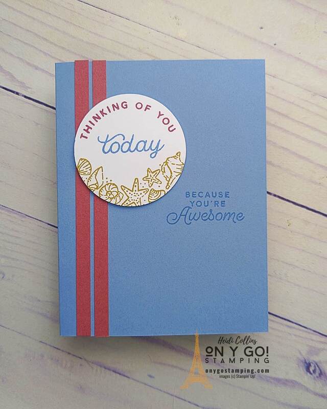 Handmade Card with the Circle Sayings Stamp Set