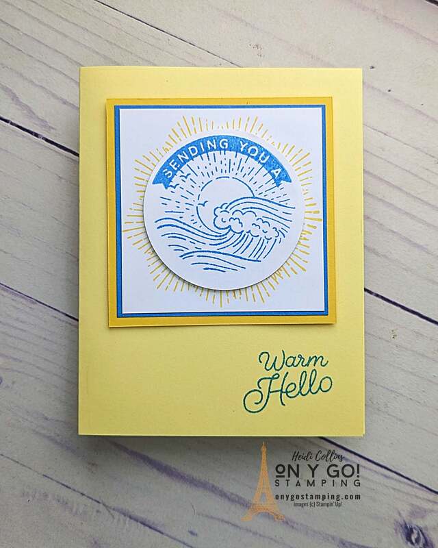 Handmade Card with the Circle Sayings Stamp Set