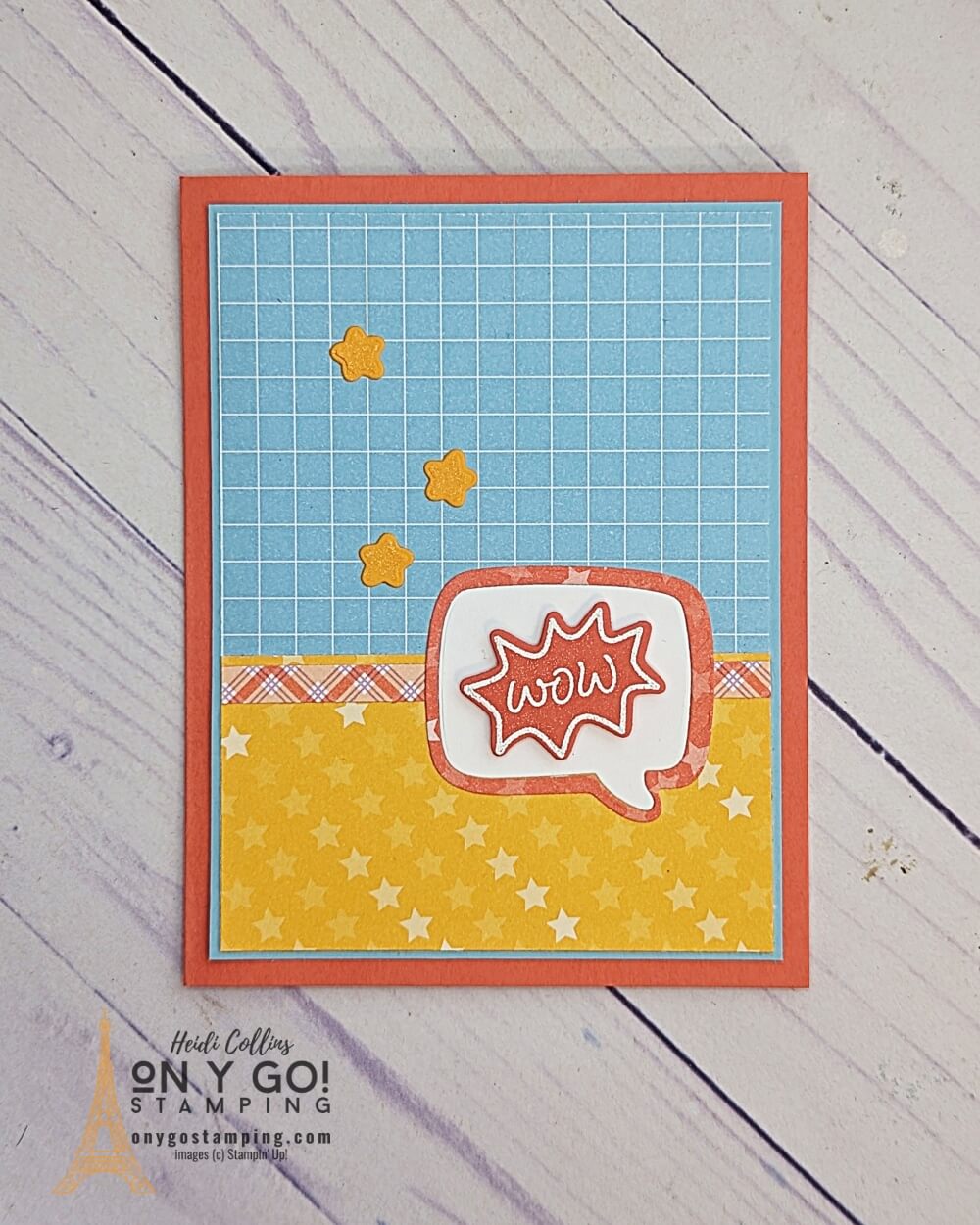 Fun handmade card using the NEW Conversation Bubbles stamp set and dies from Stampin' Up! This card also uses the Dandy Designs patterned paper which is available free during Sale-A-Bration 2023. 