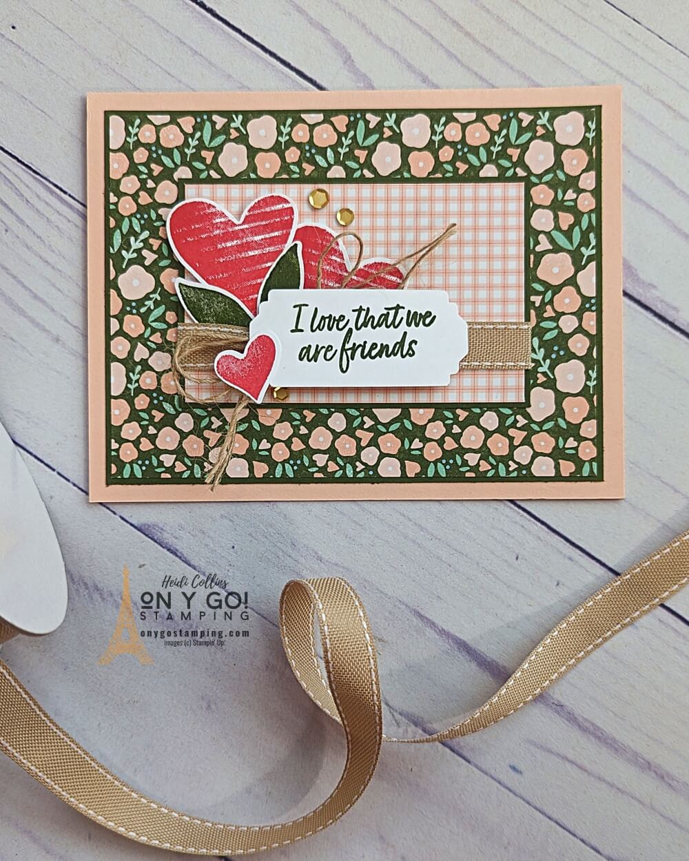This Valentine's Day, add a special touch to your homemade cards with the Country Bouquet Stamp Set and Punch bundle from Stampin' Up! The set contains a sweet bouquet of hearts and flowers, as well as a coordinating punch to easily cut out the images. Plus, pair it with some beautiful patterned paper to take your card making to the next level. Perfect for showing your friends and family how much they mean to you.