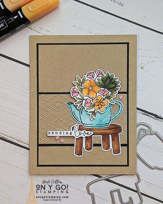 Floral handmade card using the Country Flowers stamp set and the NEW 2024-2026 In Colors from Stampin' Up!®️ 