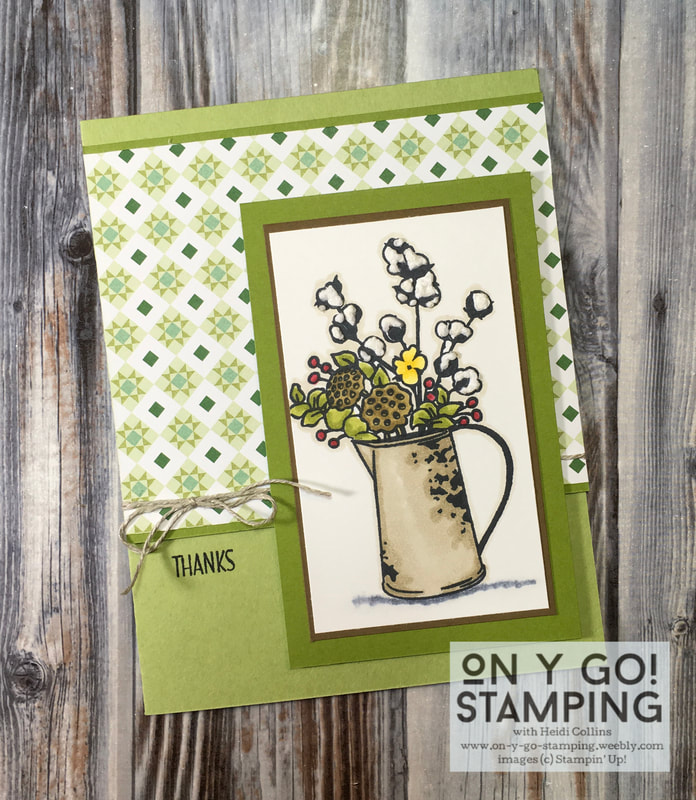 Country Home card idea. This great stamp set will be retired at the end of April.