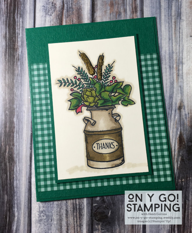 Sweet country card idea using the Country Home stamp set from Stampin' UP! This set will be discontinued on May 3.