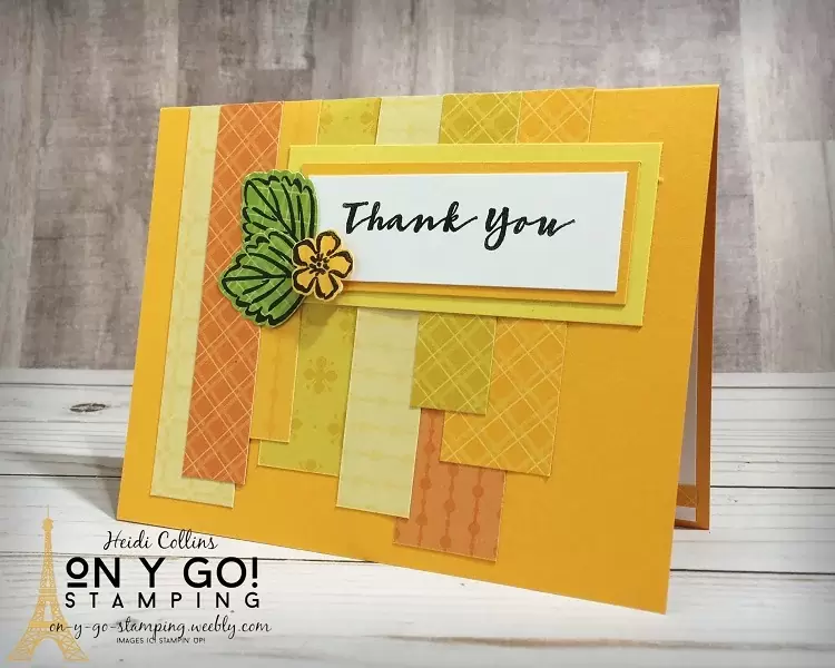Thank you card idea using the Sweet Strawberry stamp set from Stampin' Up! and the new 6