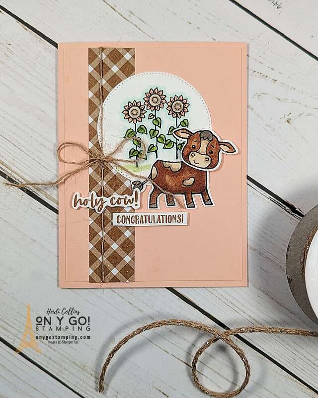 Holy Cow! Check out the Cutest Cows stamp set from Stampin' Up!®️ These cows really are the cutest especially when you punch them out with the coordinating paper punch.