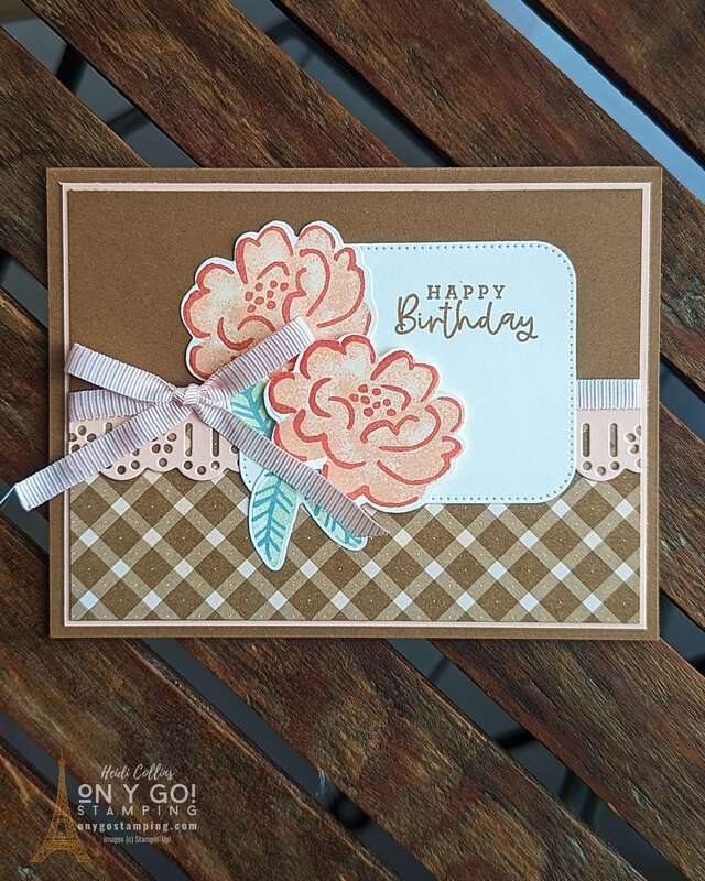 Discover the endless possibilities of creating your own personalized floral birthday card, using the Darling Details stamp set from Stampin' Up! This step-by-step tutorial will show you how to transform simple materials into a masterpiece that will make your loved ones feel extra special on their big day.