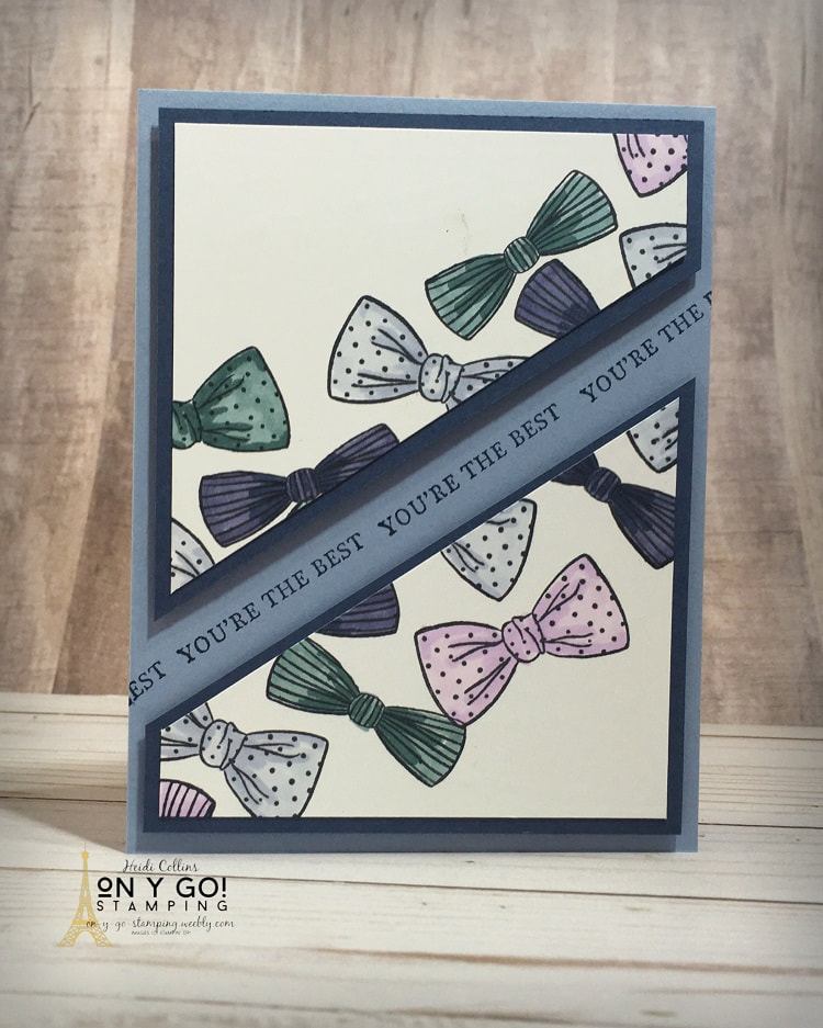 Quick card making idea using the Handsomely Suited stamp set from Stampin' Up!
