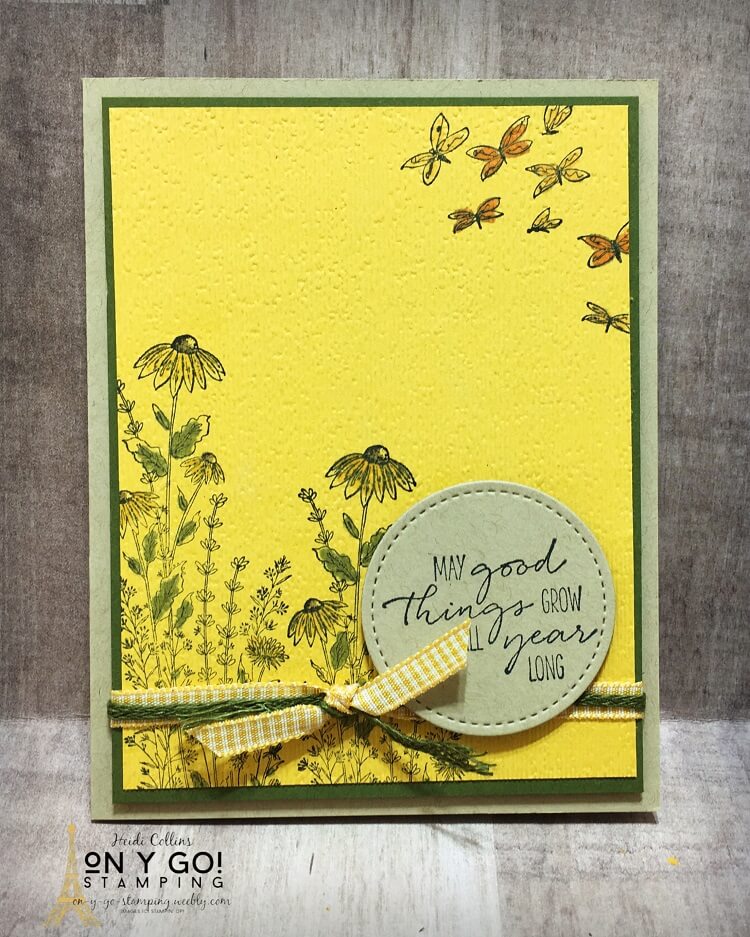Card design with the new Dragonfly Garden stamp set from the 2021 January - June Mini Catalog from Stampin' Up!