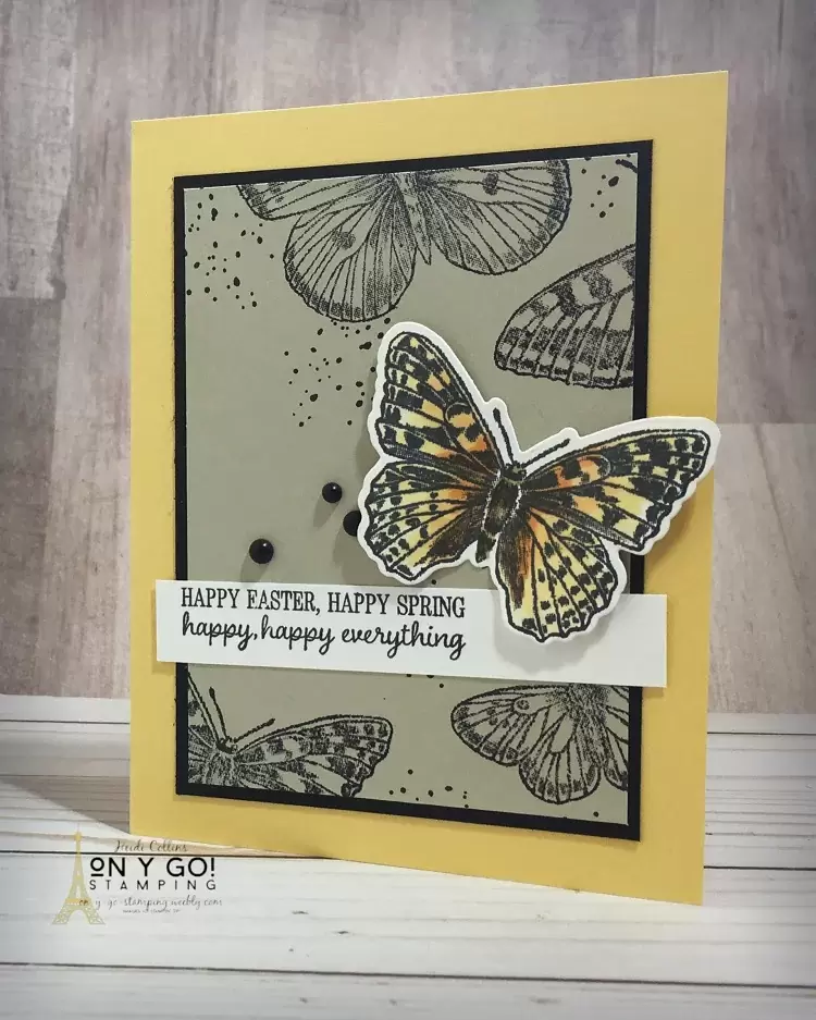 Easter card making idea with the Butterfly Brilliance stamp set. 