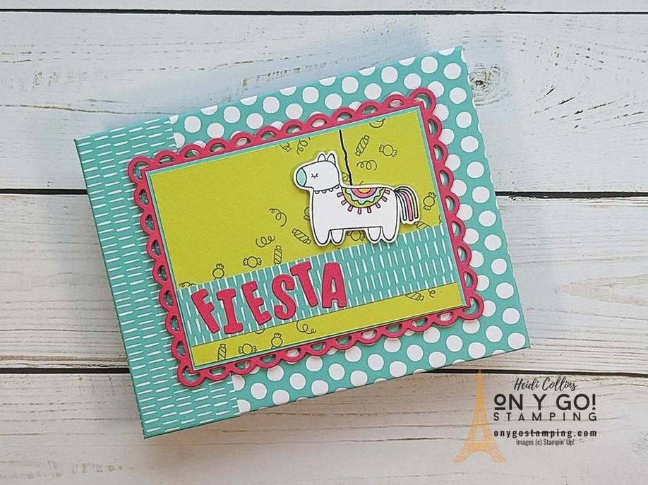 Create a mini scrapbook with the Taco Fiesta stamp set from Stampin' Up!®️ 