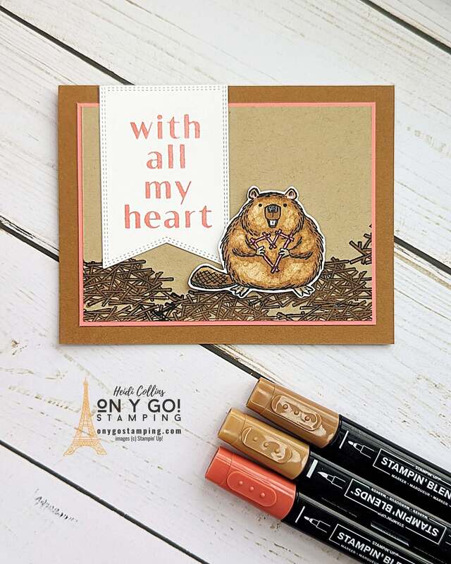 Create a heartfelt expression of love this Valentine's Day with an adorable beaver-themed handmade card. Using the Fluffiest Friends stamp set from Stampin' Up!®, you can craft a one-of-a-kind card that carries a personal touch of warmth and intimacy. Your loved ones will be touched by the thoughtful and creative gesture. Want to know how to do it? See the video tutorial and discover how easy and fun crafting can be.