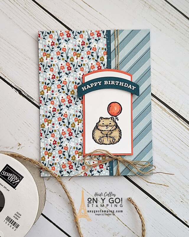 Add warmth to every birthday wish with the Fluffiest Friends stamp set from Stampin' Up!®️ Create charming, handmade cards that encapsulate love and coziness using the serene Garden Walk patterned paper. Transform your heartfelt messages into memorable keepsakes. Ready to unleash your creativity? Watch our step-by-step video tutorial now.