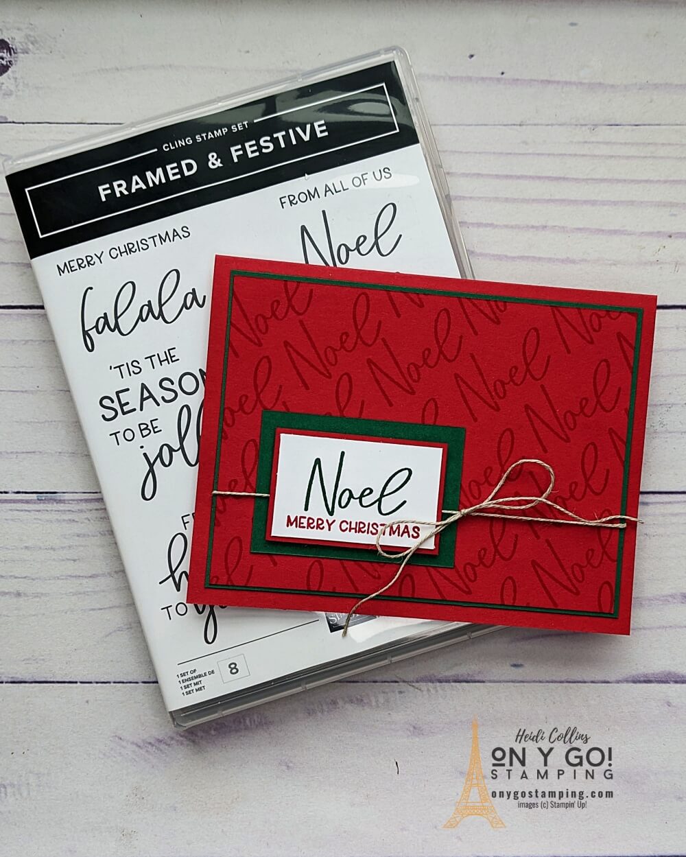 Looking for an easy handmade holiday card to make this year? The Framed and Festive stamp set from Stampin' Up!® is perfect for quick and easy Christmas cards!