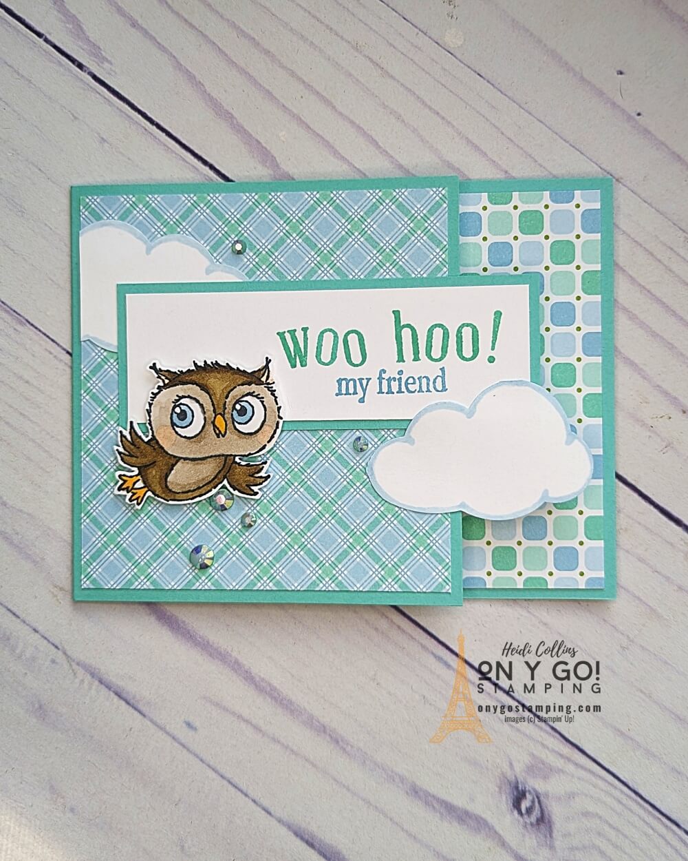 Make crafting easy and fun with this quick and easy fun fold card! Unleash your creativity with the Dandy Designs Designer Series Paper, and bring extra charm to your project with the Adorable Owls stamp set from Stampin' Up! Create a beautiful card with a unique design that will be sure to stand out!